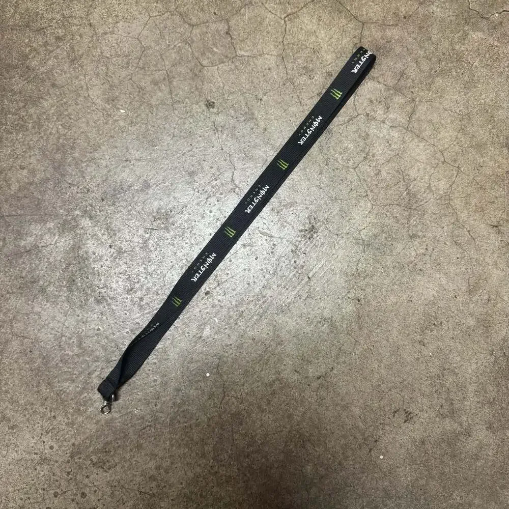 Monster Energy Brand Black Neck Lanyard Keychain